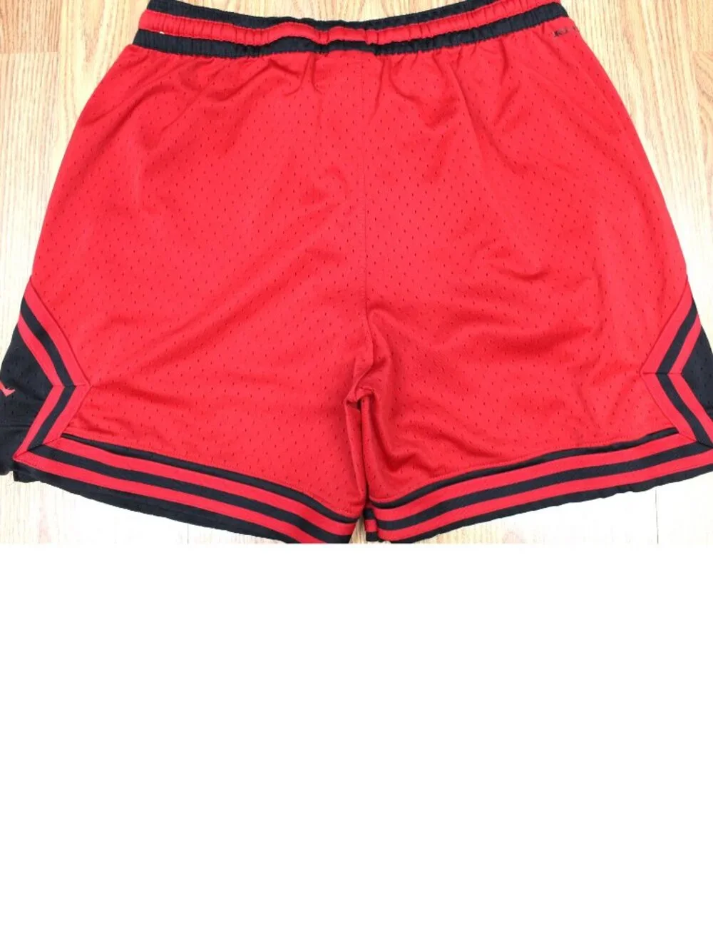 JORDAN RED & BLACK POLYESTER MESH ATHLETIC SHORTS Sz 2X-LARGE, XXL
